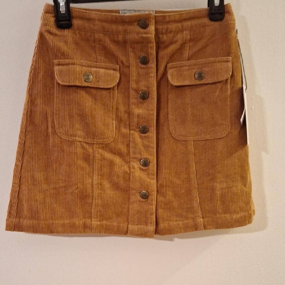 Element Tan A-line Mini Skirt